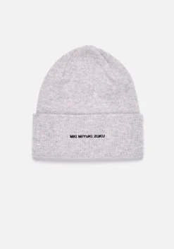 MKI EMBROIDERED MERINO BEANIE