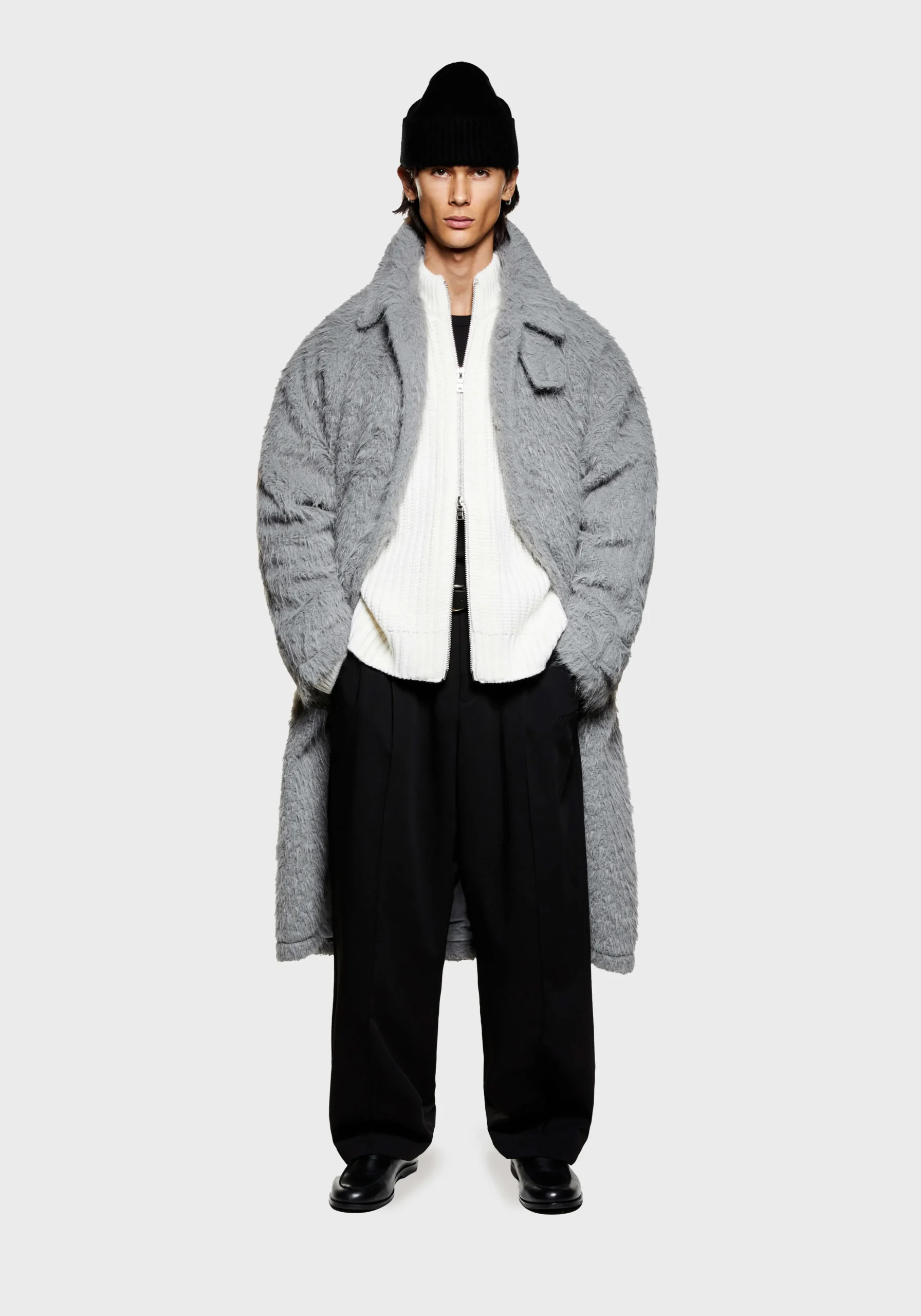 MKI FAUX ALPACA CAR COAT