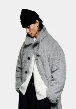 MKI FAUX ALPACA CAR COAT