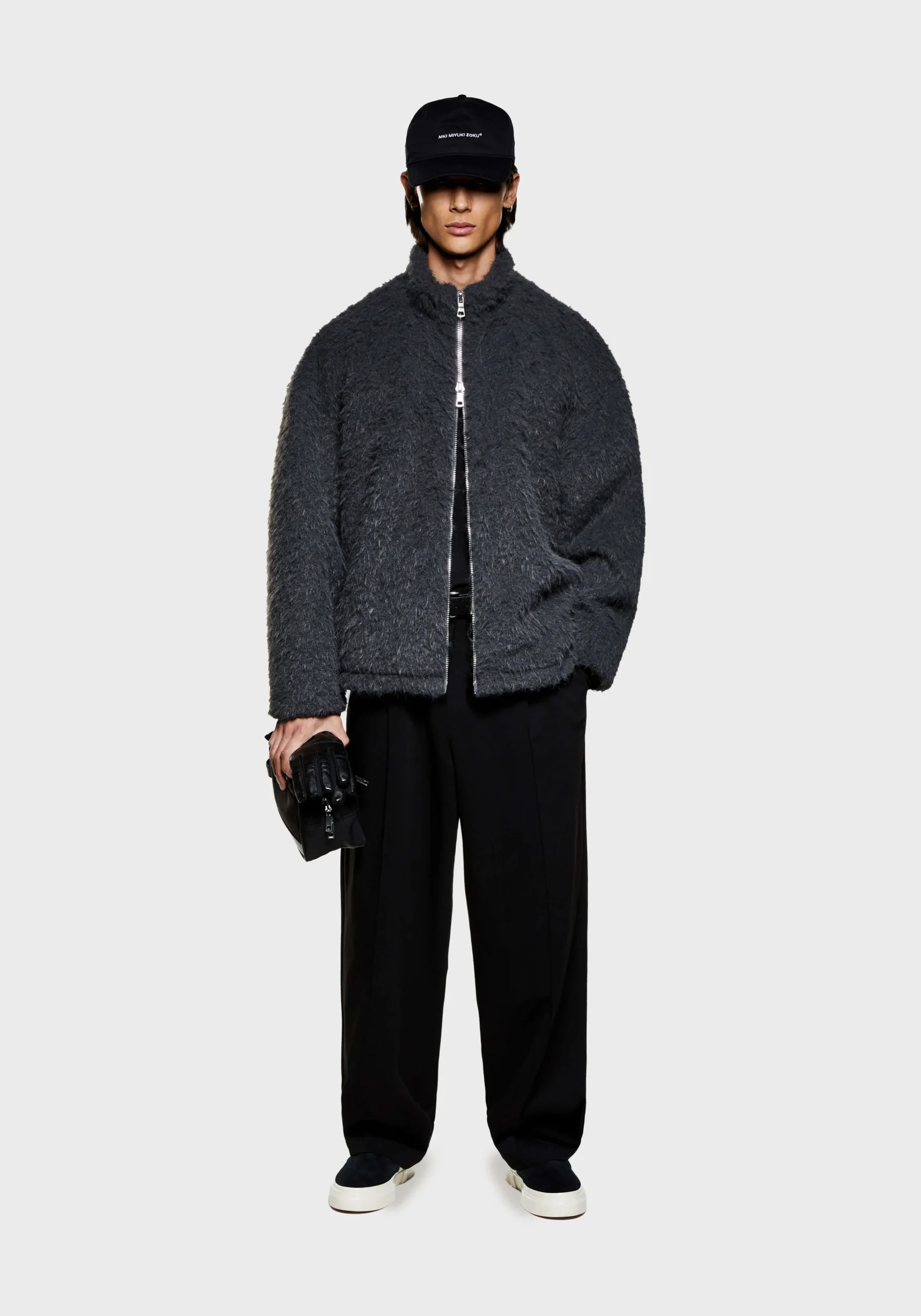 MKI FAUX ALPACA TRACK JACKET