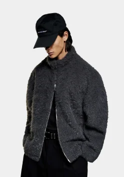 MKI FAUX ALPACA TRACK JACKET
