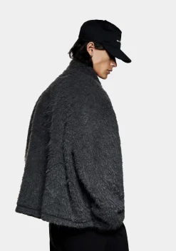 MKI FAUX ALPACA TRACK JACKET