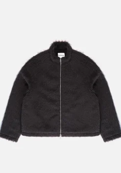 MKI FAUX ALPACA TRACK JACKET
