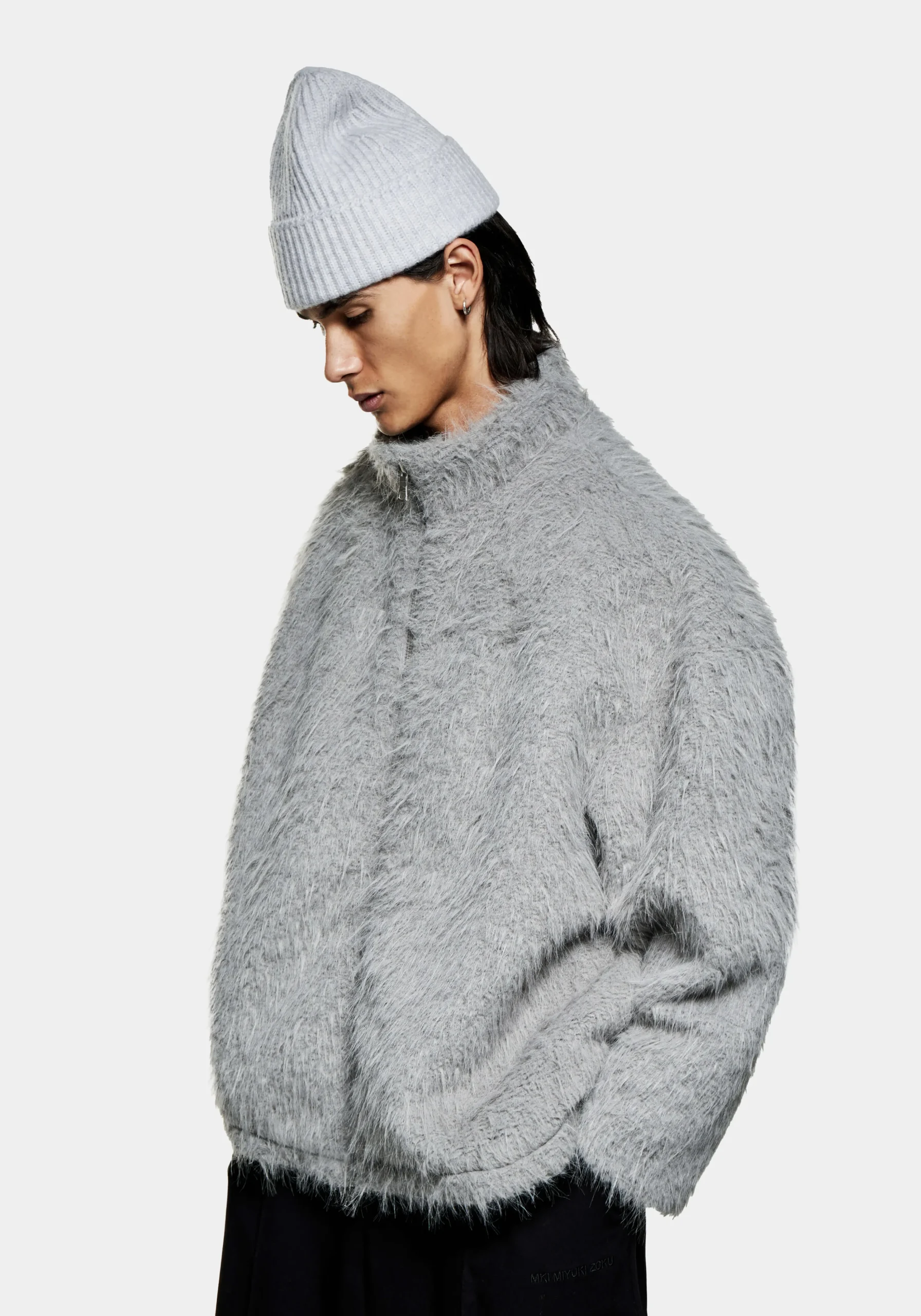 MKI FAUX ALPACA TRACK JACKET
