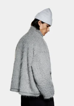 MKI FAUX ALPACA TRACK JACKET