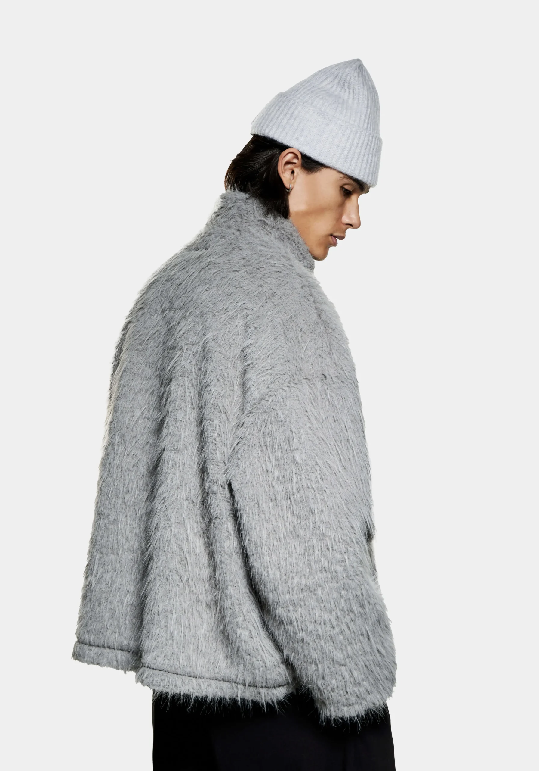 MKI FAUX ALPACA TRACK JACKET