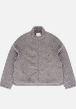 MKI FAUX ALPACA TRACK JACKET