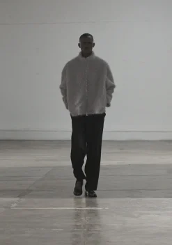 MKI FAUX ALPACA TRACK JACKET