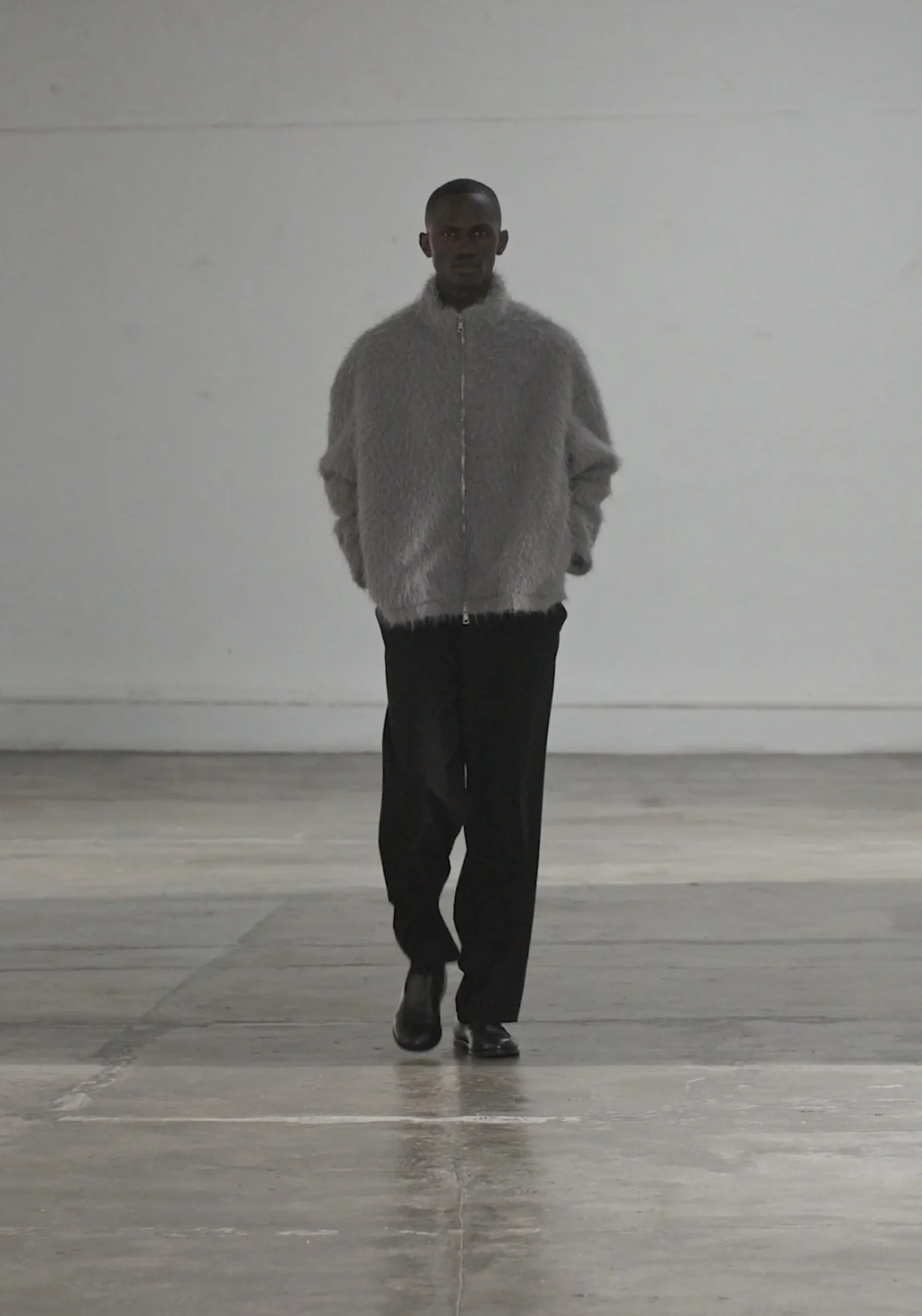 MKI FAUX ALPACA TRACK JACKET