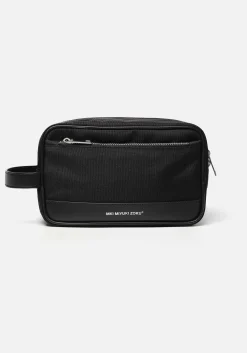 MKI LEATHER TRIM WASH BAG