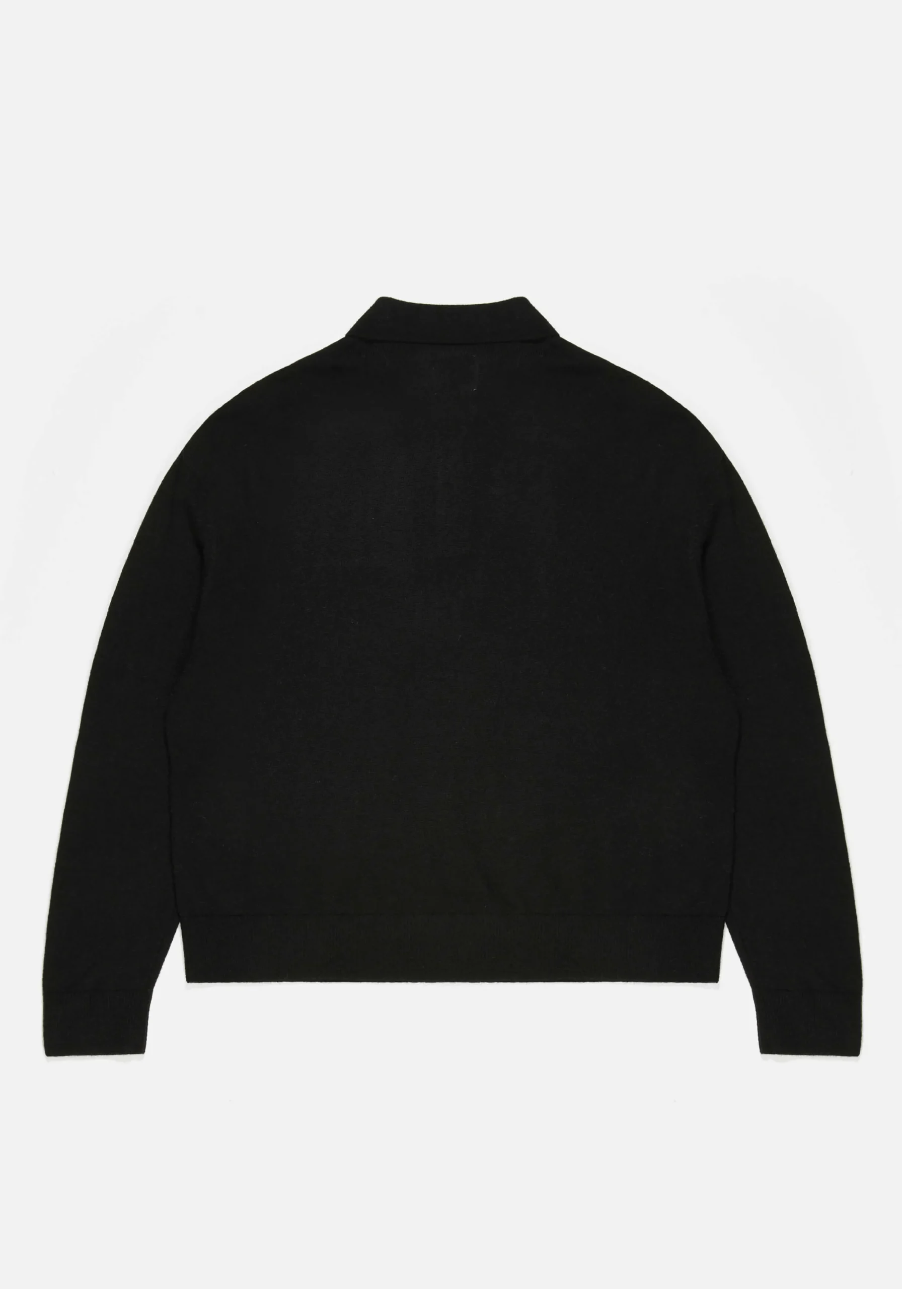 MKI LIGHTWEIGHT MOHAIR KNIT POLO LONGSLEEVE