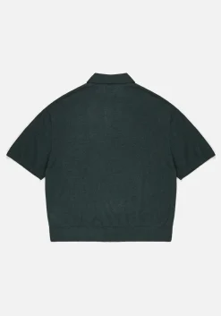 MKI LIGHTWEIGHT MOHAIR KNIT POLO SHIRT