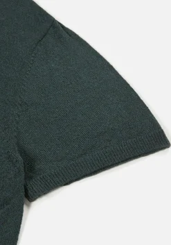 MKI LIGHTWEIGHT MOHAIR KNIT POLO SHIRT