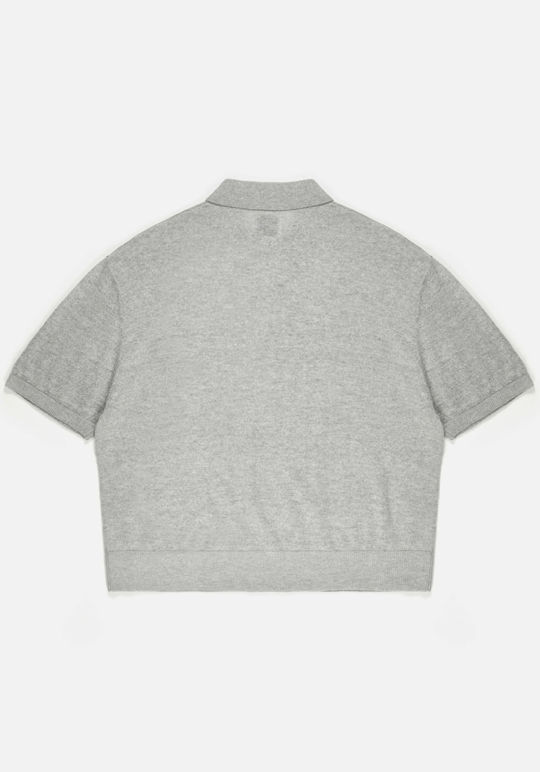 MKI LIGHTWEIGHT MOHAIR KNIT POLO SHIRT