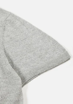 MKI LIGHTWEIGHT MOHAIR KNIT POLO SHIRT