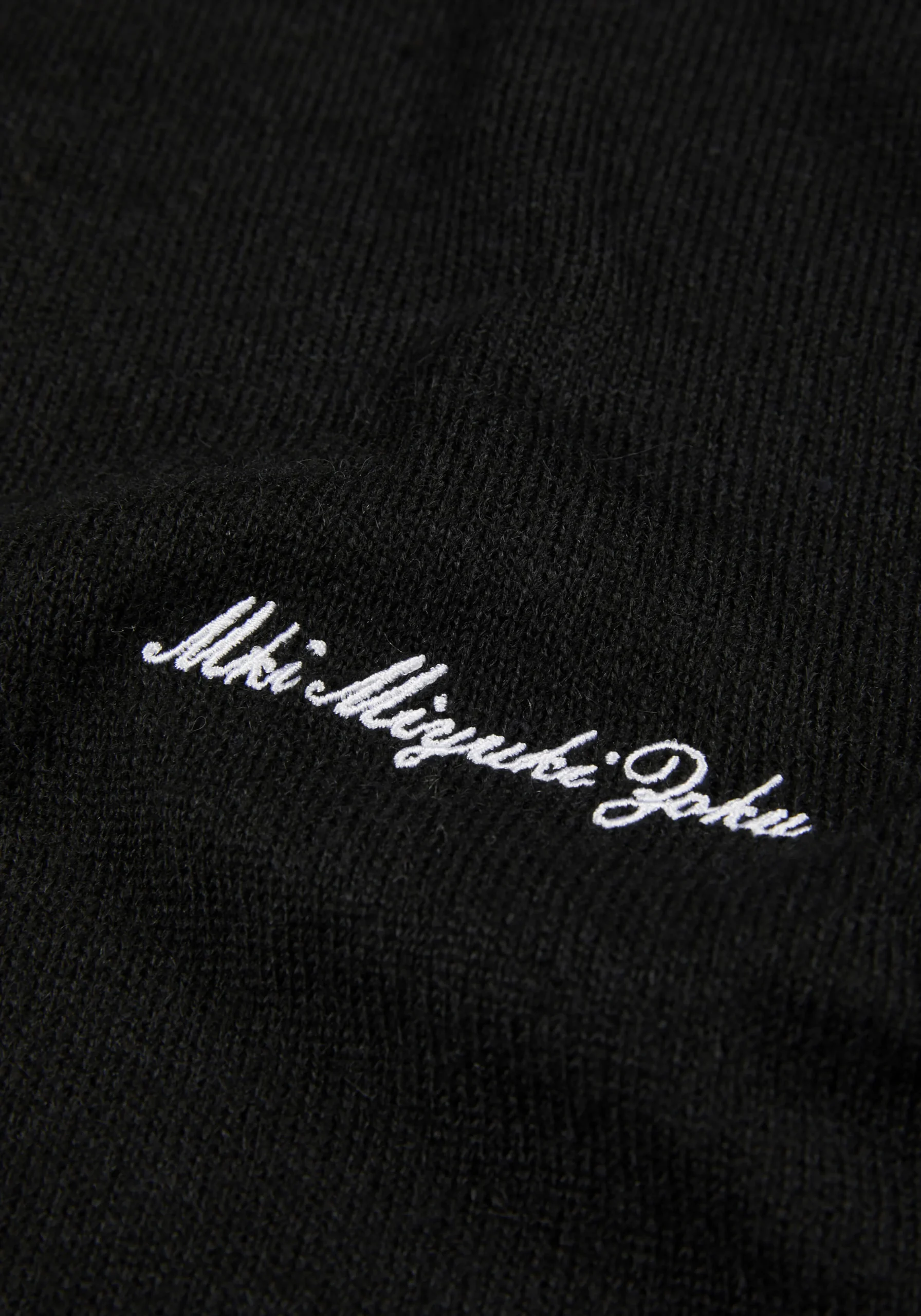 MKI LIGHTWEIGHT MOHAIR KNIT POLO SHIRT