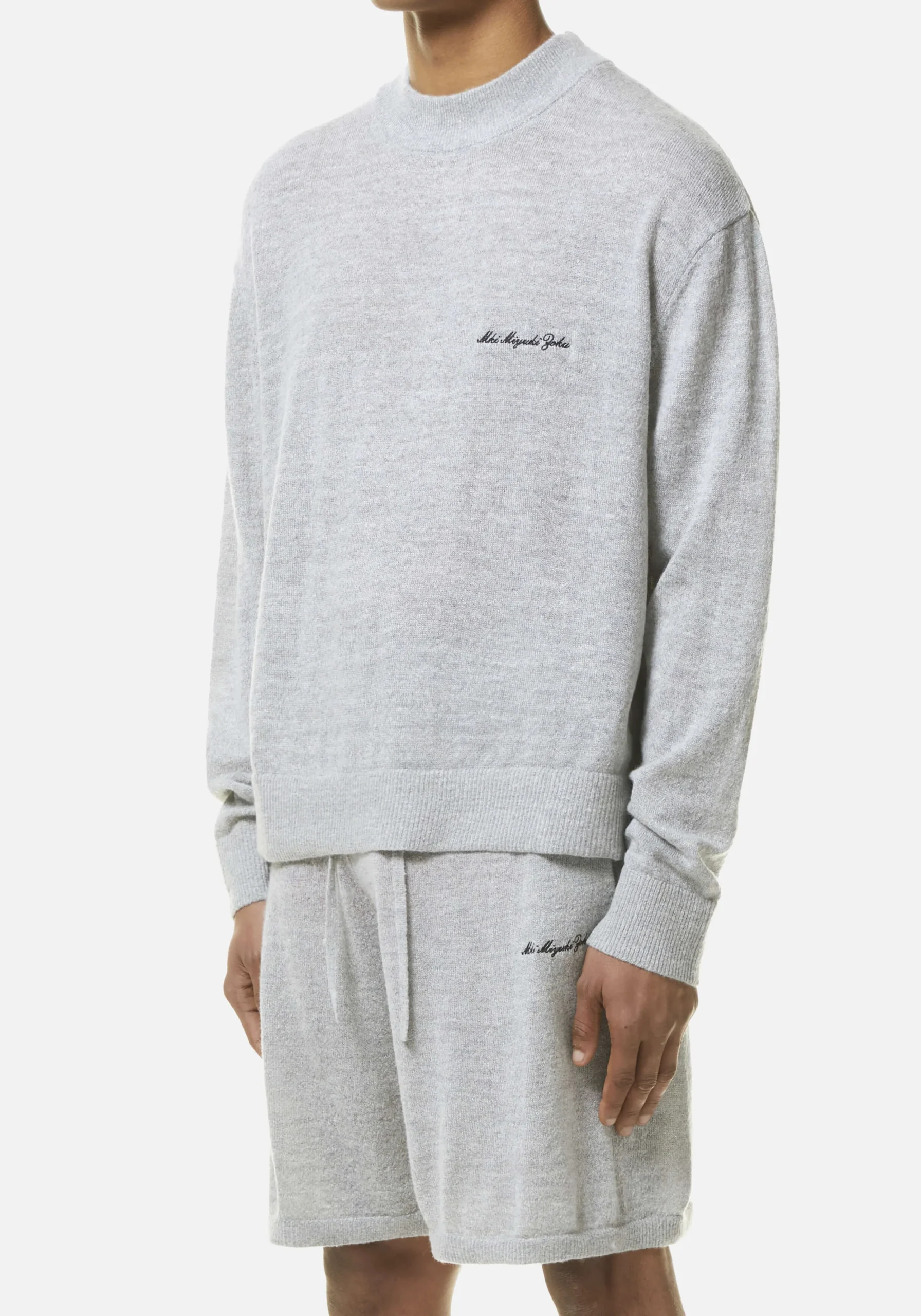 MKI LIGHTWEIGHT MOHAIR KNIT CREWNECK