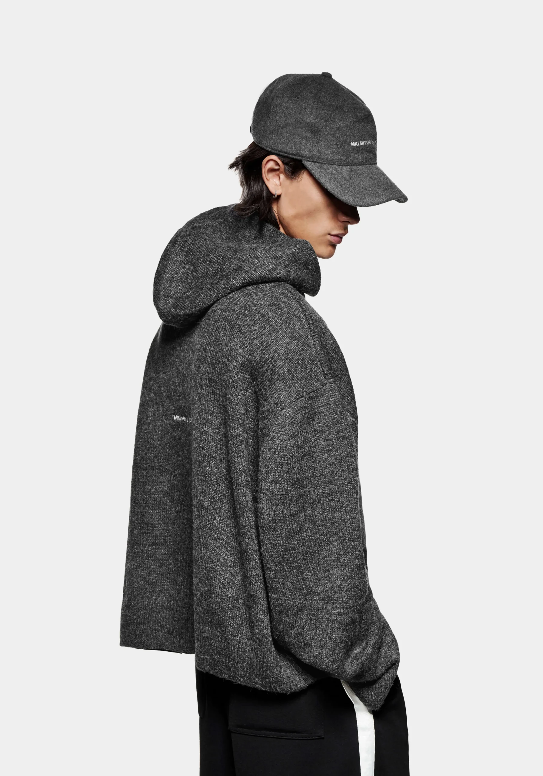 MKI MOHAIR BLEND KNIT HOODY