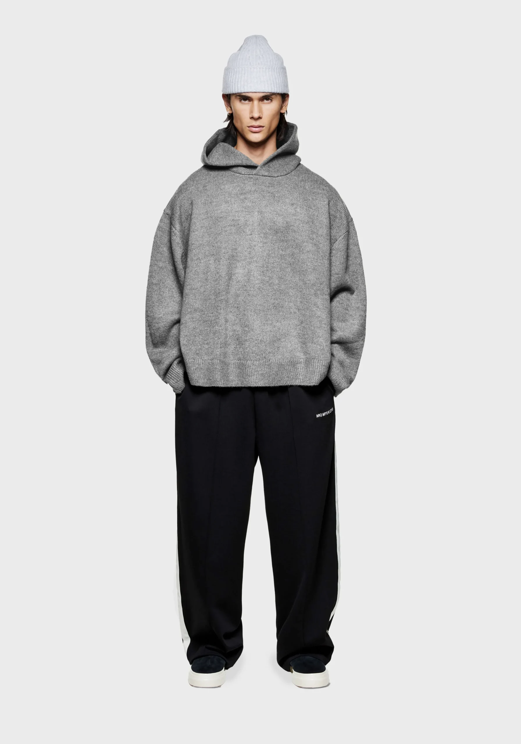 MKI MOHAIR BLEND KNIT HOODY