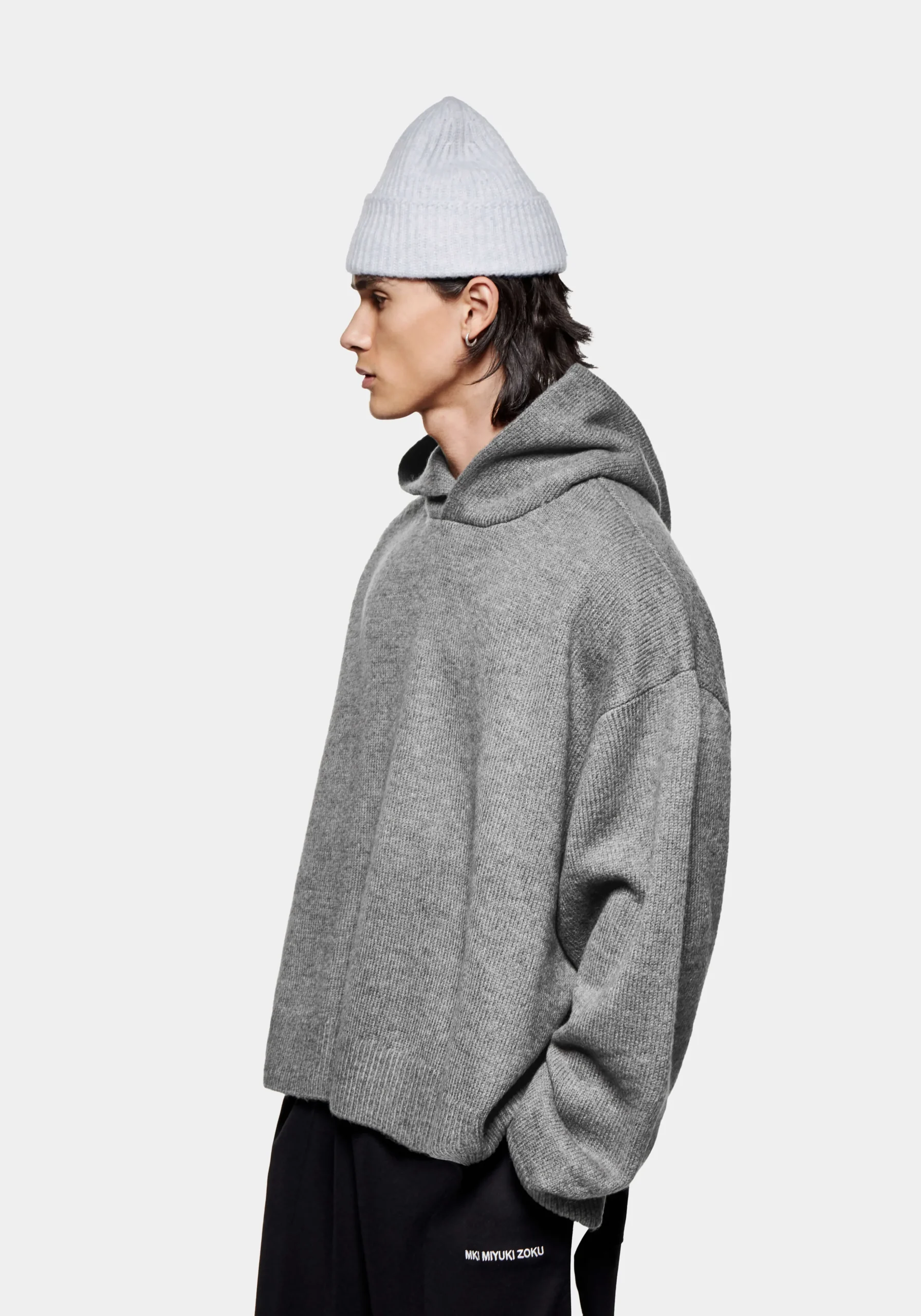 MKI MOHAIR BLEND KNIT HOODY