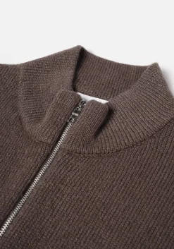 MKI MOHAIR BLEND KNIT TRACK JACKET