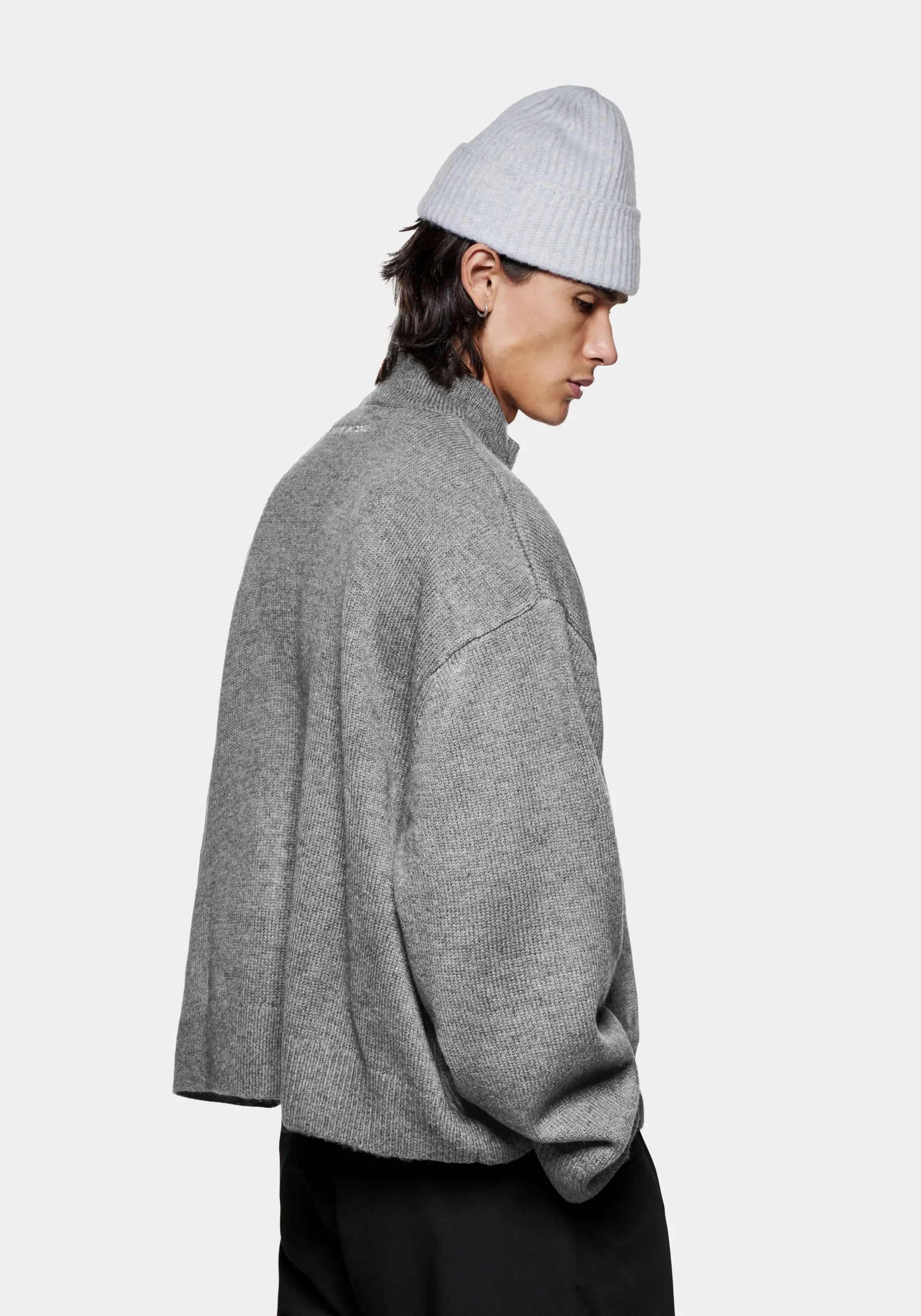 MKI MOHAIR BLEND KNIT TRACK JACKET