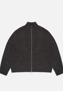 MKI MOHAIR BLEND KNIT TRACK JACKET