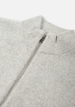 MKI MOHAIR BLEND KNIT TRACK JACKET