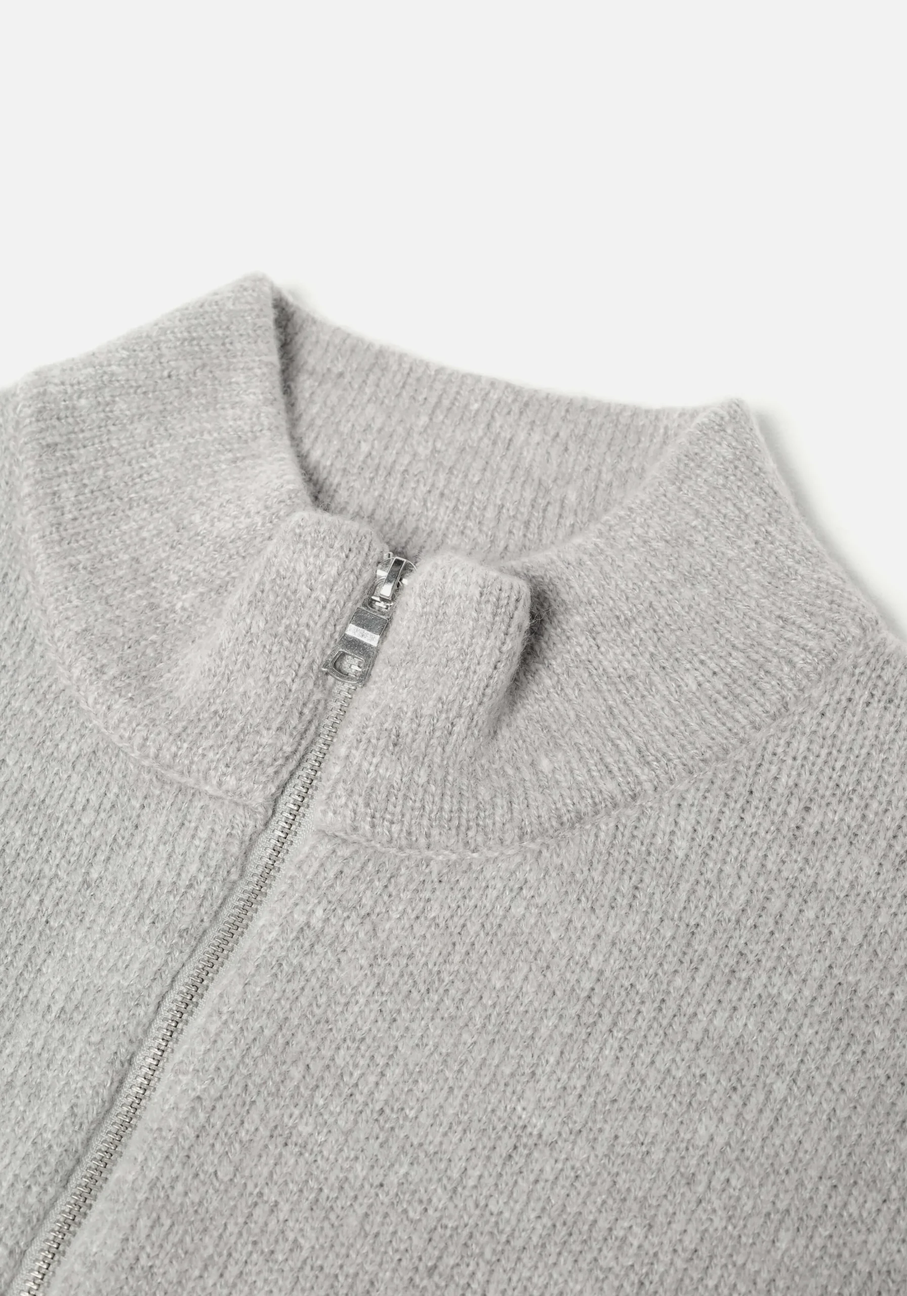 MKI MOHAIR BLEND KNIT TRACK JACKET
