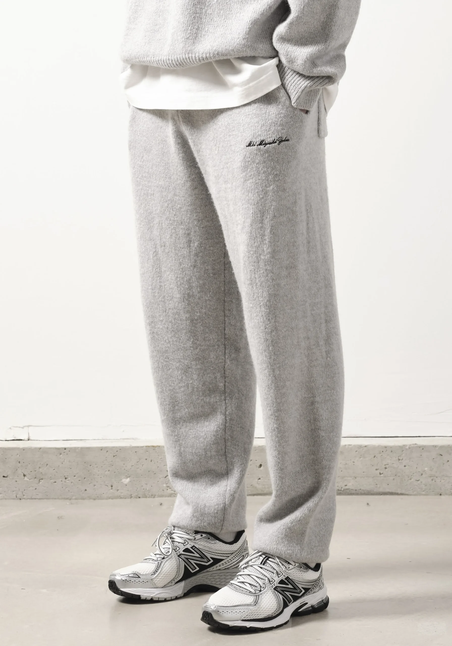 MKI MOHAIR BLEND KNIT TROUSERS
