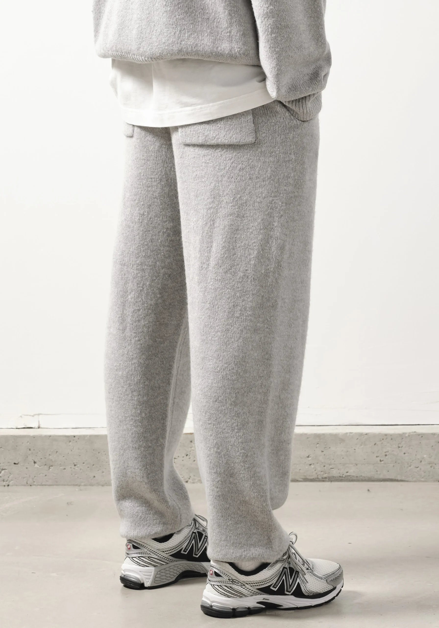 MKI MOHAIR BLEND KNIT TROUSERS
