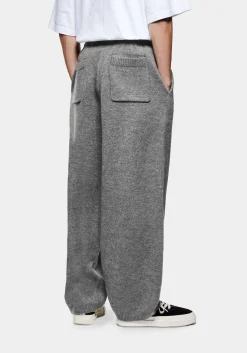 MKI MOHAIR BLEND KNIT WIDE LEG JOGGERS
