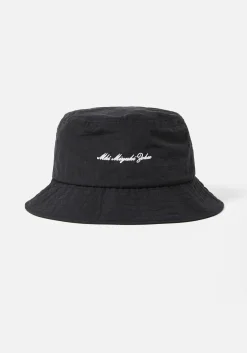 MKI NYLON SCRIPT BUCKET HAT